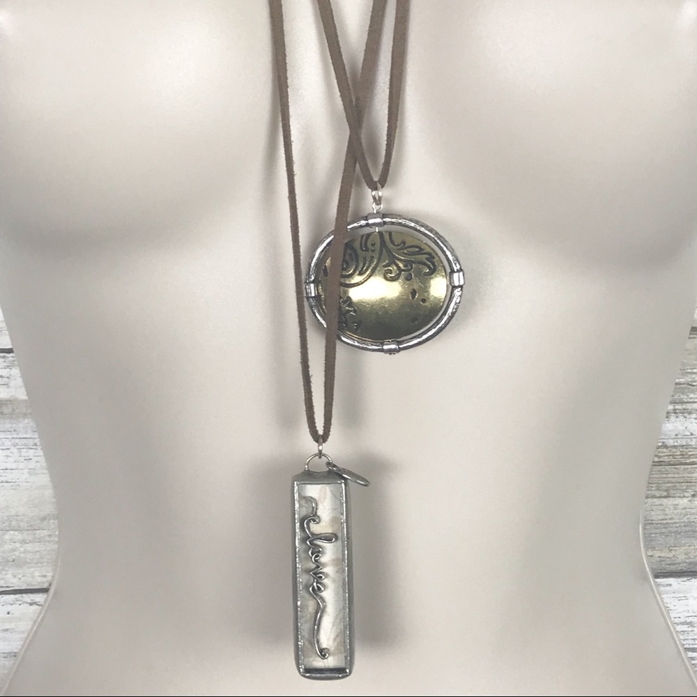 2 coldwater creek lariat necklaces